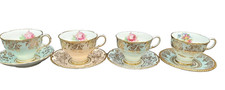5 Paragon cups and saucers by appointment to The Queen & Q Mary 1940s