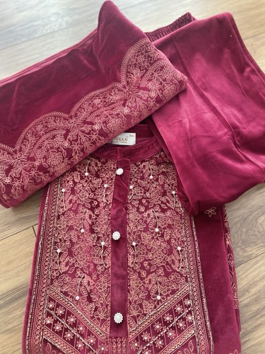 Velvet plazzo indian pakistain - velvet,