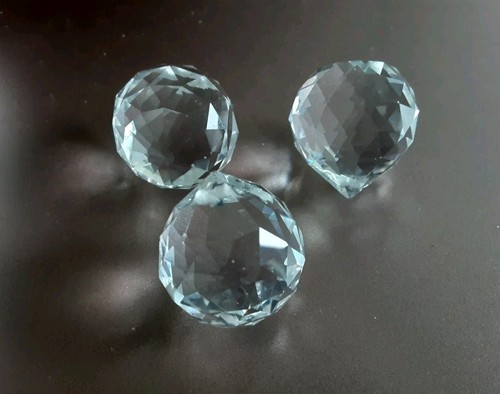 Crystal clear 20mm faceted - 20mm,