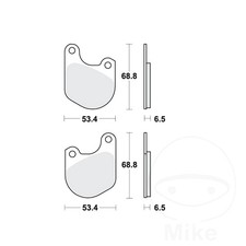MCB511 TRW Brake Pads Fits