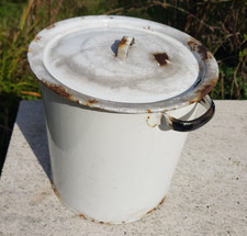 Vintage Enamel Flour Bin, Prop