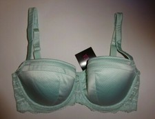 Bnwt La Senza Bra 32F 34E 34F 36F Mint Green Satin Lace Spot Print 
