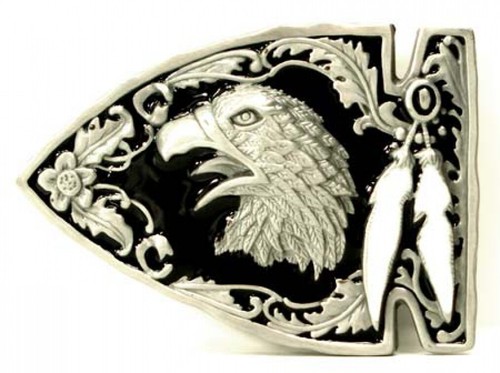 Indian buckle with eagle - buckle,