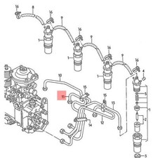Genuine VW Pressure Pipe NOS
