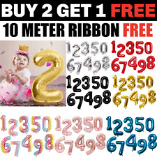 40" Foil Number Balloons Giant Self Inflating Wedding Birthday Age Party Decor