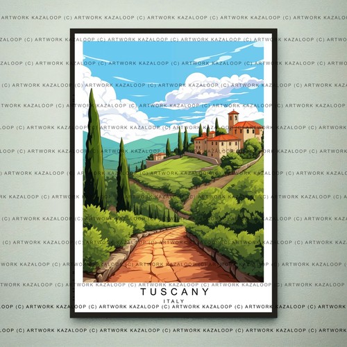 Tuscany italy unframed poster - italy,