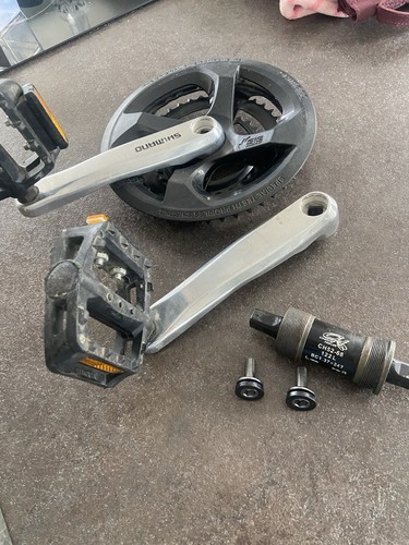 Shimano triple bike chainset - triple,