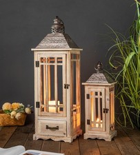 Large Rustic Wooden Metal