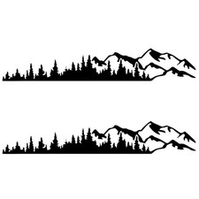 2Pcs Mountain Range Vinyl