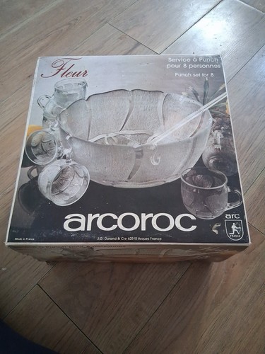 Arcoroc fleur punch bowl - arcoroc,