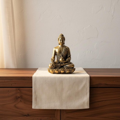 Brass medicine buddha statue - medicine,
