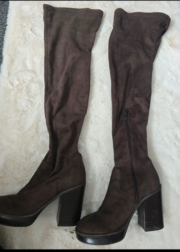 Womens brown suede - suede, the