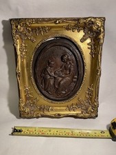 Antique French Bronze Relief