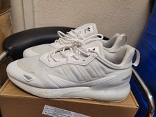 Adidas Zx 2K Boost 2.0 Men's Running Shoes Trainers In White Size UK 12