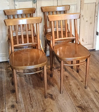 OUTSTANDING SET OF FOUR VINTAGE BENTWOOD CHAIRS MID CENTURY RETRO