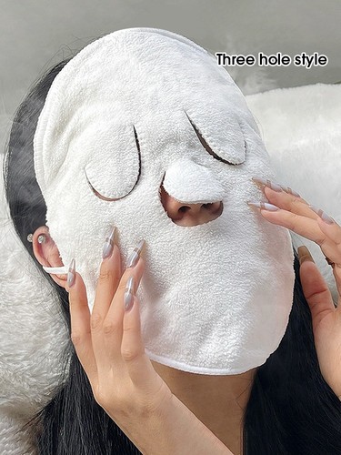 Hot cold compress face towel - hot,