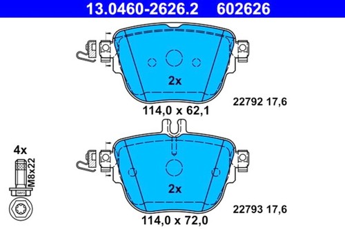 Disc brake pad set - brake,