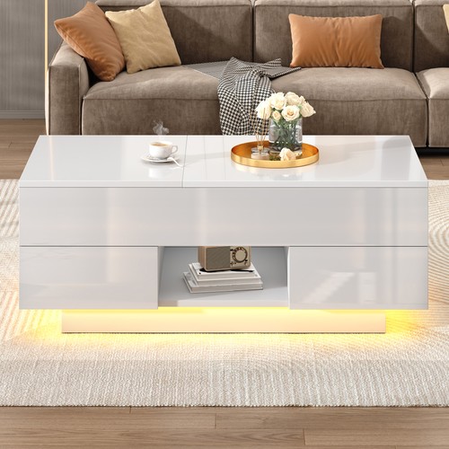 Lift top coffee table high - coffee,
