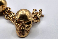 14ct 14k 585 Solid Gold Skull