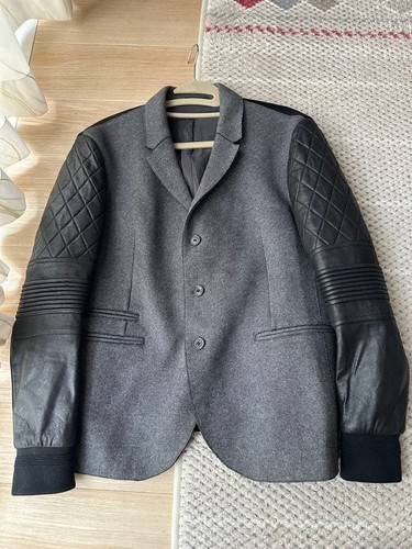 Neil barrett leather wool - leather,