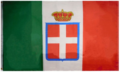 Kingdom italy crown flag - of, 3'