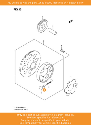 Suzuki piece starter clutch - suzuki,