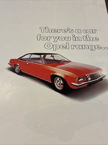 The opel 1973 models original - the,