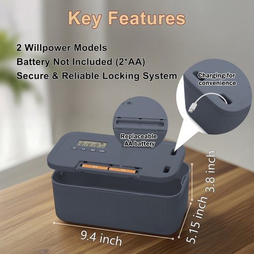 Lock box with timed digital - box,