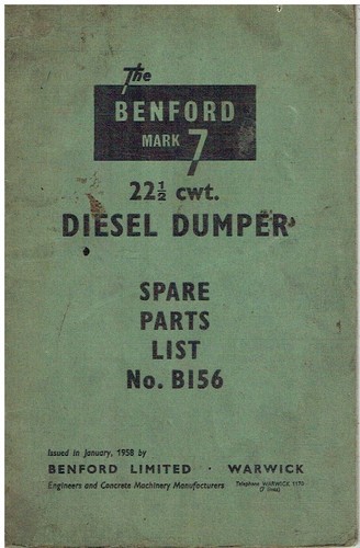Benford mk7 5cwt - 22.5cwt, diesel