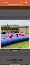 Gladiator Bouncy Castle for Adults and Children