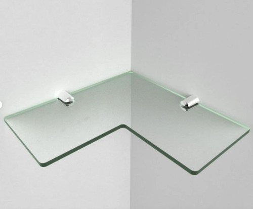 Modern corner shelf glass
