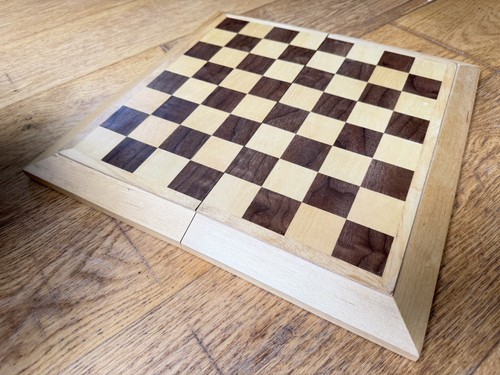 Vintage folding wooden - wooden, chess