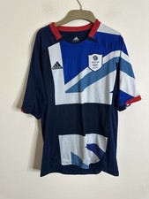London 2012 Team Shirt Mens Medium GB Great Britain adidas Olympic Home Shirt M