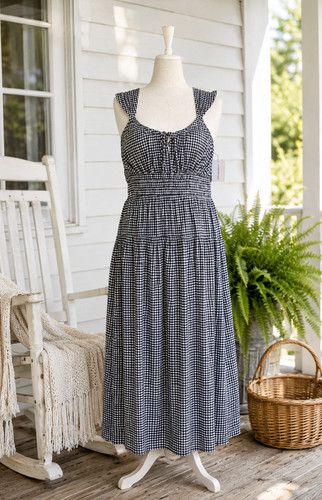 Lucky brand gingham - gingham, dress