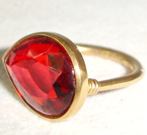 Baccarat 18k gold pear - gold, ring