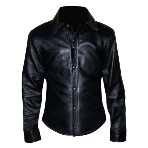 Men black genuine sheep - men's,