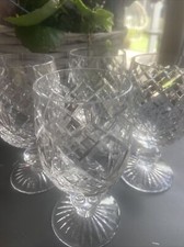 4 x Stuart Crystal water wine