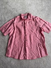 M&S Men’s Pure Linen Short Sleeved Shirt Size XL Brand New BNWOT