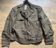 WW2 US Army  Ike Jacket - 1944 - 45 Dated - Size 40 Long  Original 40-42 chest