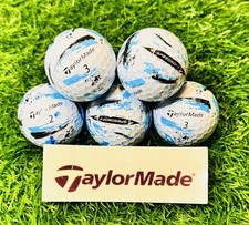 12 Taylormade Speed Soft Ink Splatter Blue Golf Balls ( Mint & Grade A )