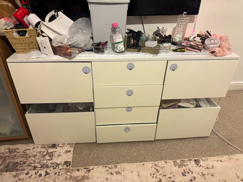 White freestanding chest - white,