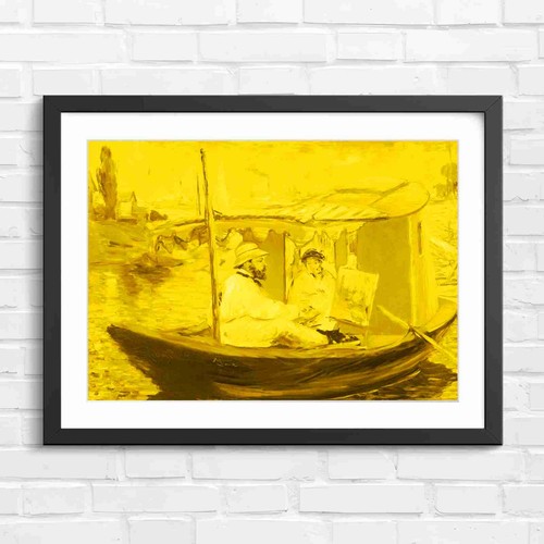 Impressionist barge art - impressionist,