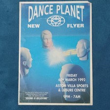 Dance Planet rave flyer, A4
