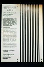 SILVER REED KNITTING MACHINE SK155 PUNCH CARD 24 TO 12 STITCH CONVERTER CARD X1