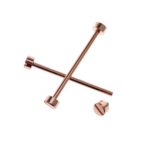 2pcs rose gold stainless steel - 2pcs,