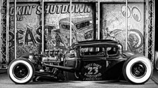 RETRO HOT ROD MONOCHROME