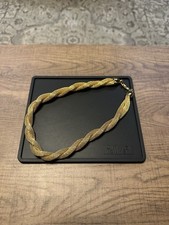 vintage napier necklace gold tone twisted metal jewellery