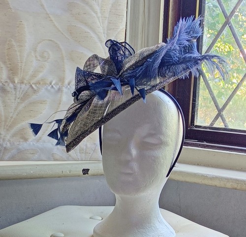 Stunning navy blue and silver