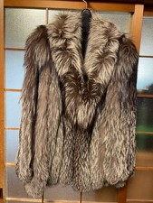 Silver Fox Coat Brown Women