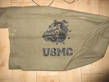 Usmc Bulldog Denim Duffle Bag Canvas Us Navy Army Marines Vietnam #3